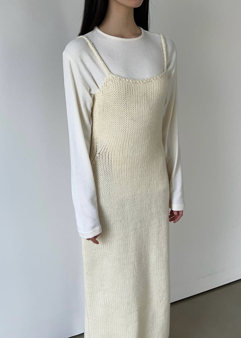 Another Avenue - Korean Women Fashion - #momslook - Hand Knitting Knitted One-piece - 10