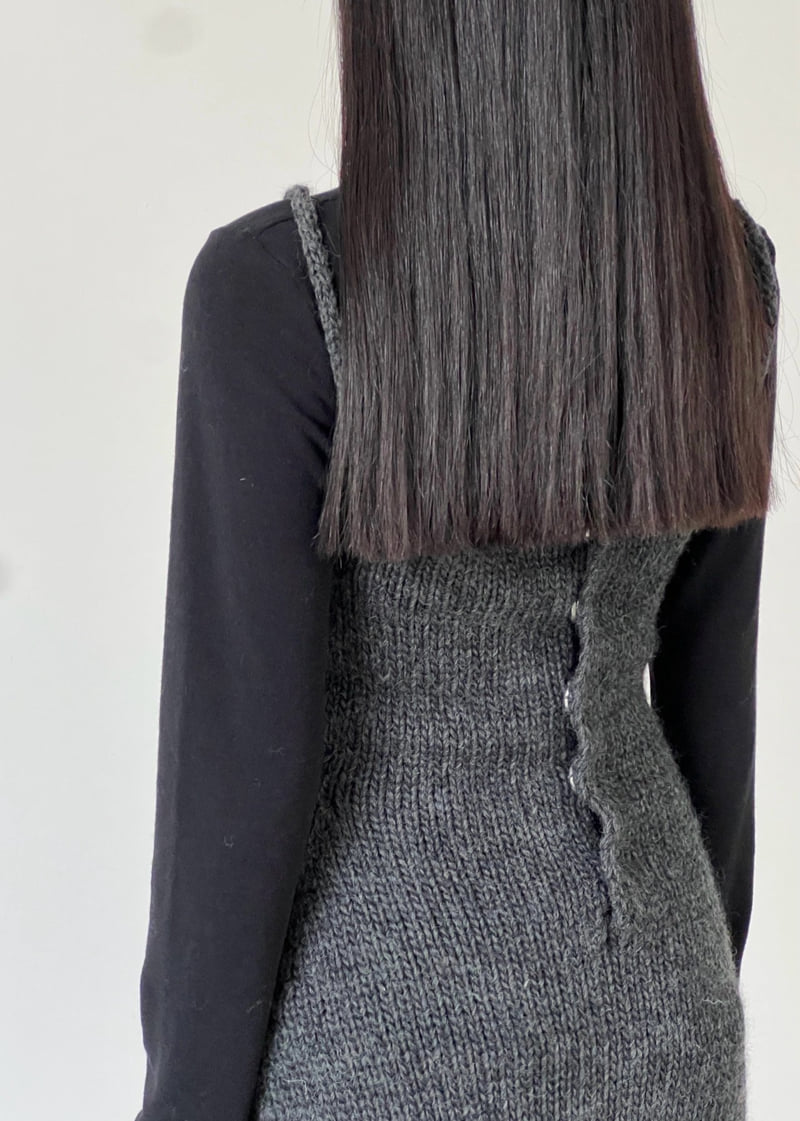 Another Avenue - Korean Women Fashion - #womensfashion - Hand Knitting Knitted One-piece - 4