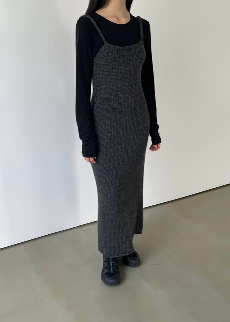 Another Avenue - Korean Women Fashion - #momslook - Hand Knitting Knitted One-piece - 6