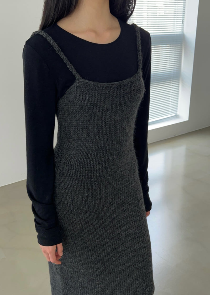 Another Avenue - Korean Women Fashion - #momslook - Hand Knitting Knitted One-piece - 8