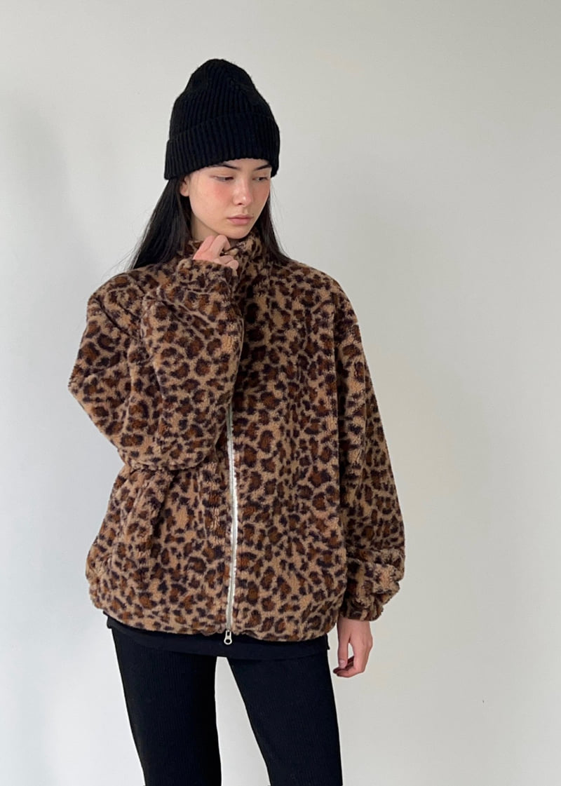 Another Avenue - Korean Women Fashion - #pursuepretty - Leopard Fleece Jacket - 6