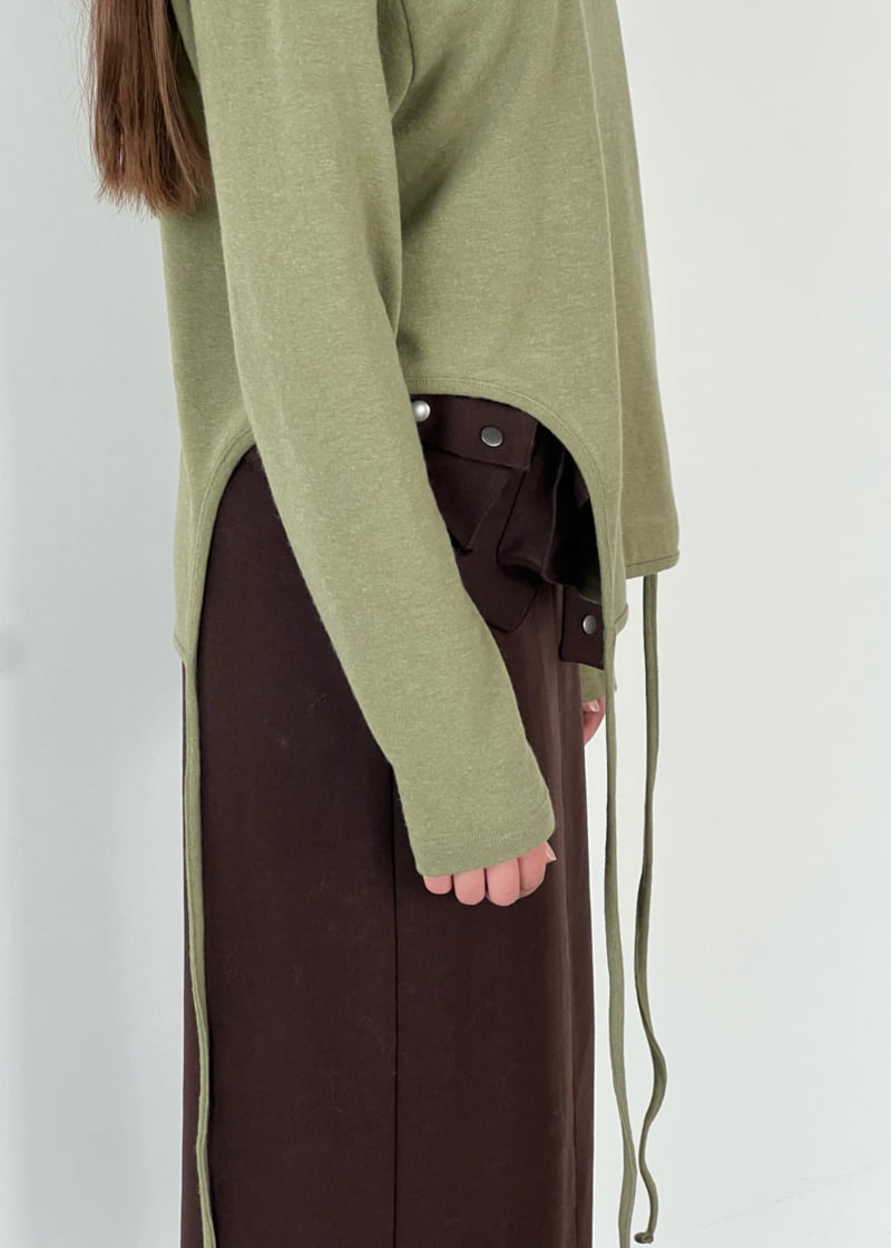 Another Avenue - Korean Women Fashion - #romanticstyle - Wool Belt Long Skirt - 5