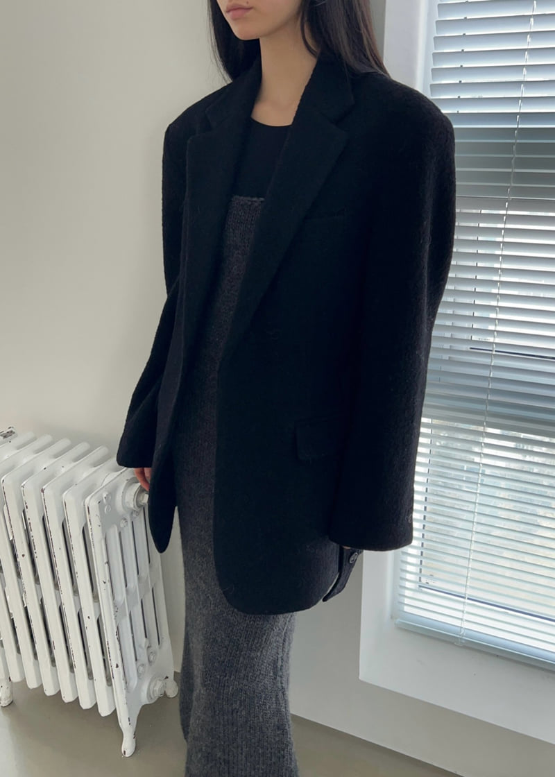 Another Avenue - Korean Women Fashion - #romanticstyle - Wool Modern Classic Jacket - 9