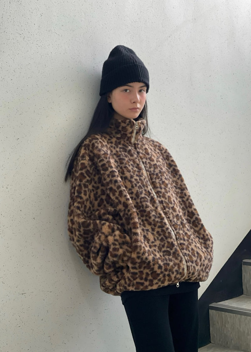 Another Avenue - Korean Women Fashion - #shopsmall - Leopard Fleece Jacket - 9