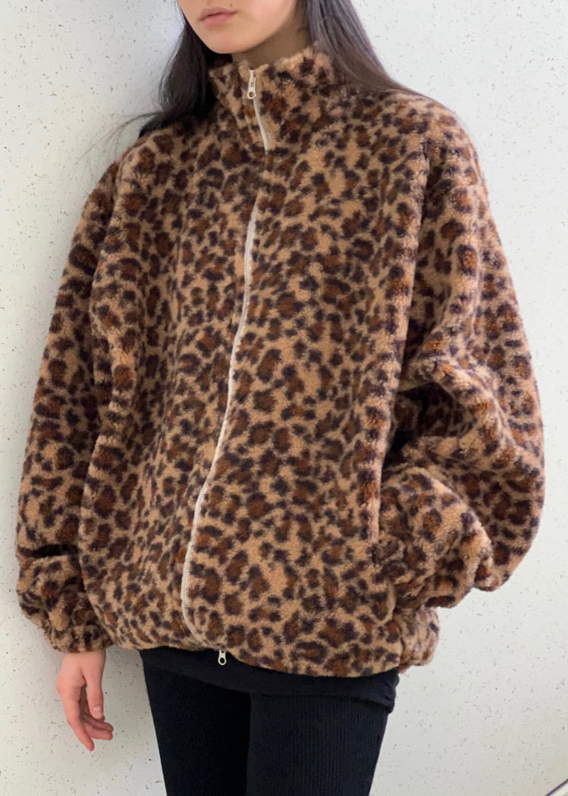 Another Avenue - Korean Women Fashion - #thatsdarling - Leopard Fleece Jacket - 10