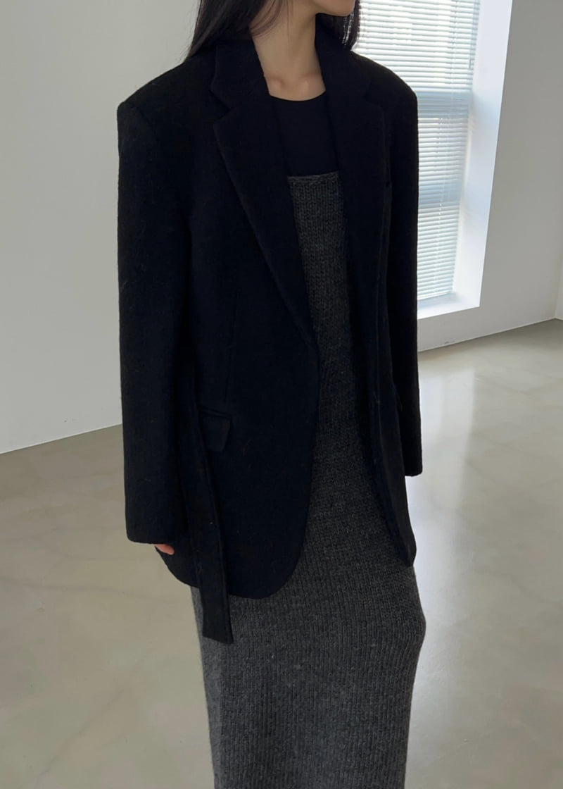 Another Avenue - Korean Women Fashion - #vintageinspired - Wool Modern Classic Jacket - 5
