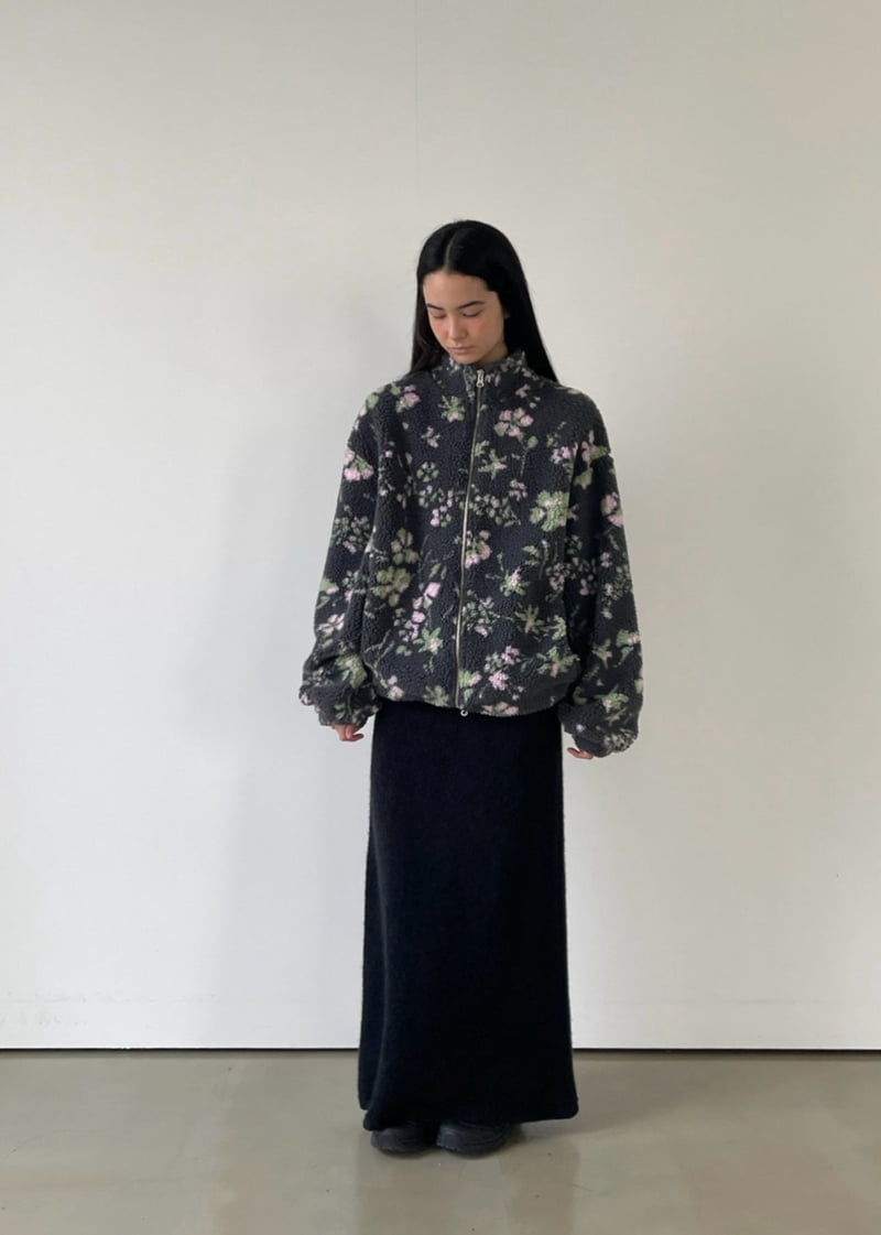 Another Avenue - Korean Women Fashion - #vintageinspired - Flower Double Fleece Jacket - 4