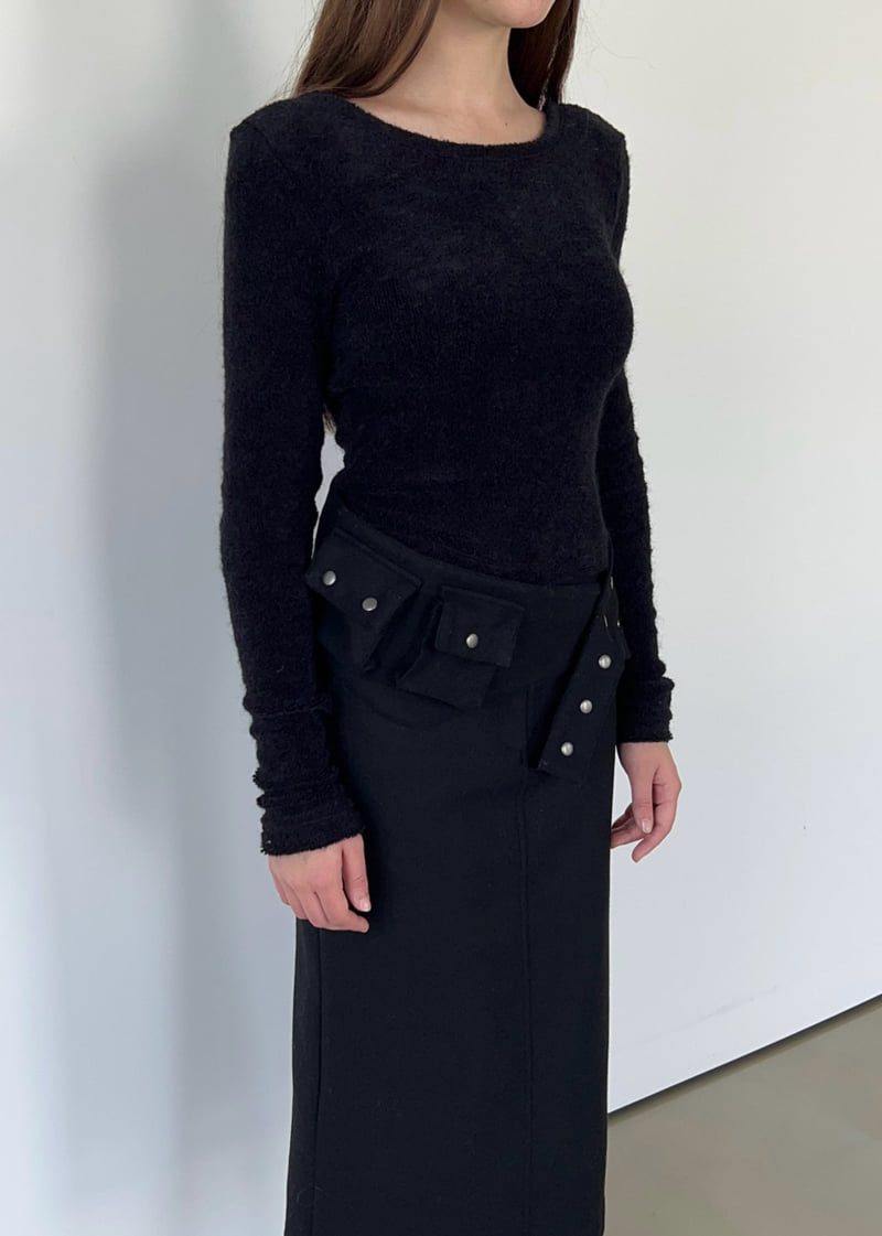 Another Avenue - Korean Women Fashion - #womensfashion - Wool Belt Long Skirt - 10