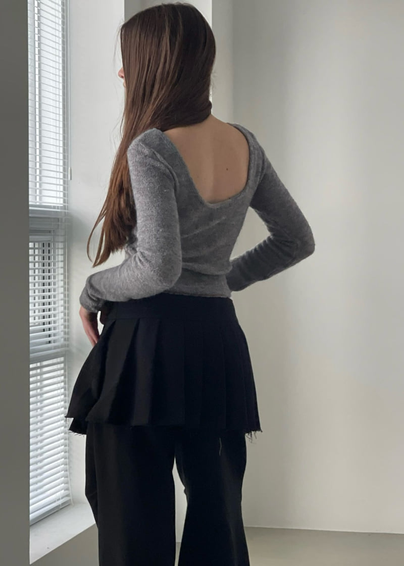 Another Avenue - Korean Women Fashion - #womensfashion - Reversible U Neck Tee - 12