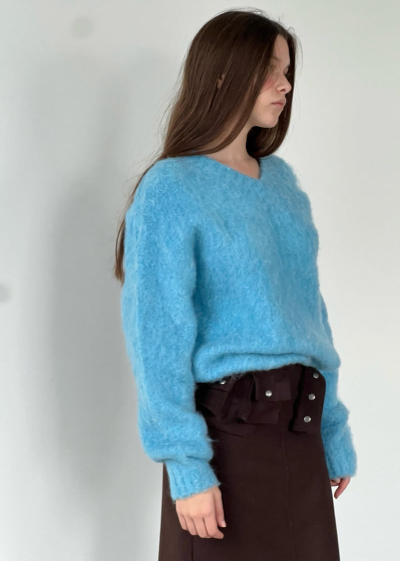 Another Avenue - Korean Women Fashion - #womensfashion - V Neck Angora Knit - 12