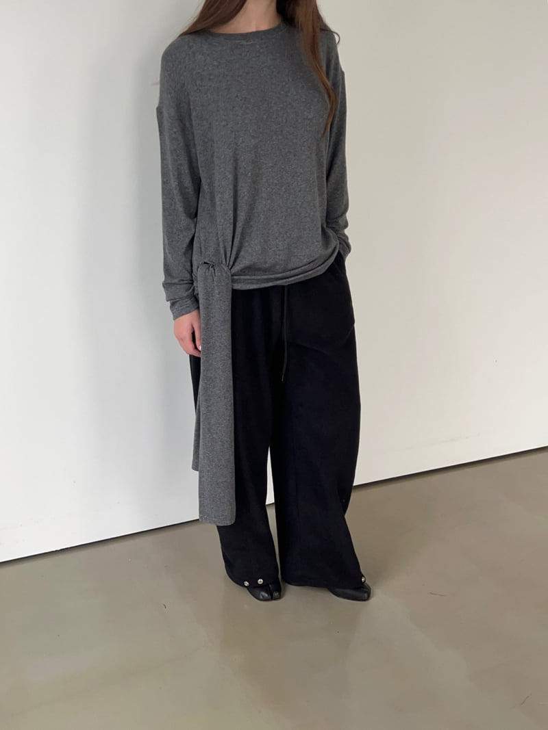 Another Avenue - Korean Women Fashion - #womensfashion - Terry Tuck Pants - 5