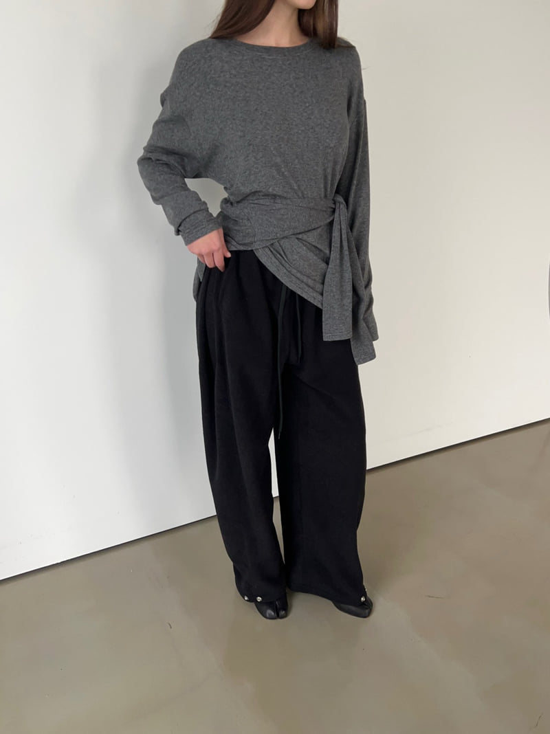 Another Avenue - Korean Women Fashion - #womensfashion - Terry Tuck Pants - 7