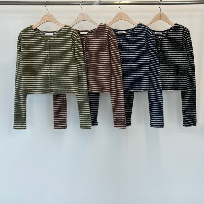 Another Avenue - Korean Women Fashion - #womensfashion - Newelle Stripe Cardigan