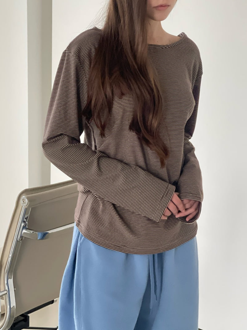 Another Avenue - Korean Women Fashion - #womensfashion - Stripe Back Ribbon Tee - 8