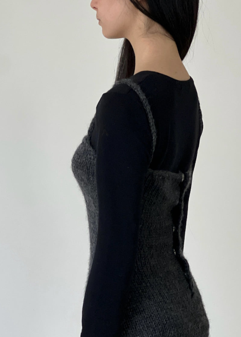Another Avenue - Korean Women Fashion - #womensfashion - Hand Knitting Knitted One-piece - 5
