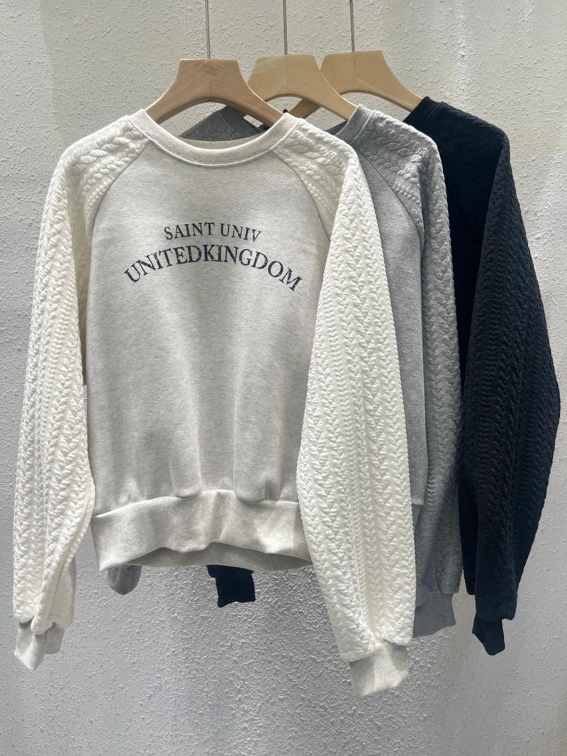 Another Plan - Korean Women Fashion - #momslook - Cable Knit Grand Sweatshirt - 12