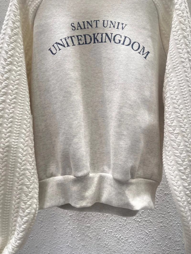 Another Plan - Korean Women Fashion - #womensfashion - Cable Knit Grand Sweatshirt - 4