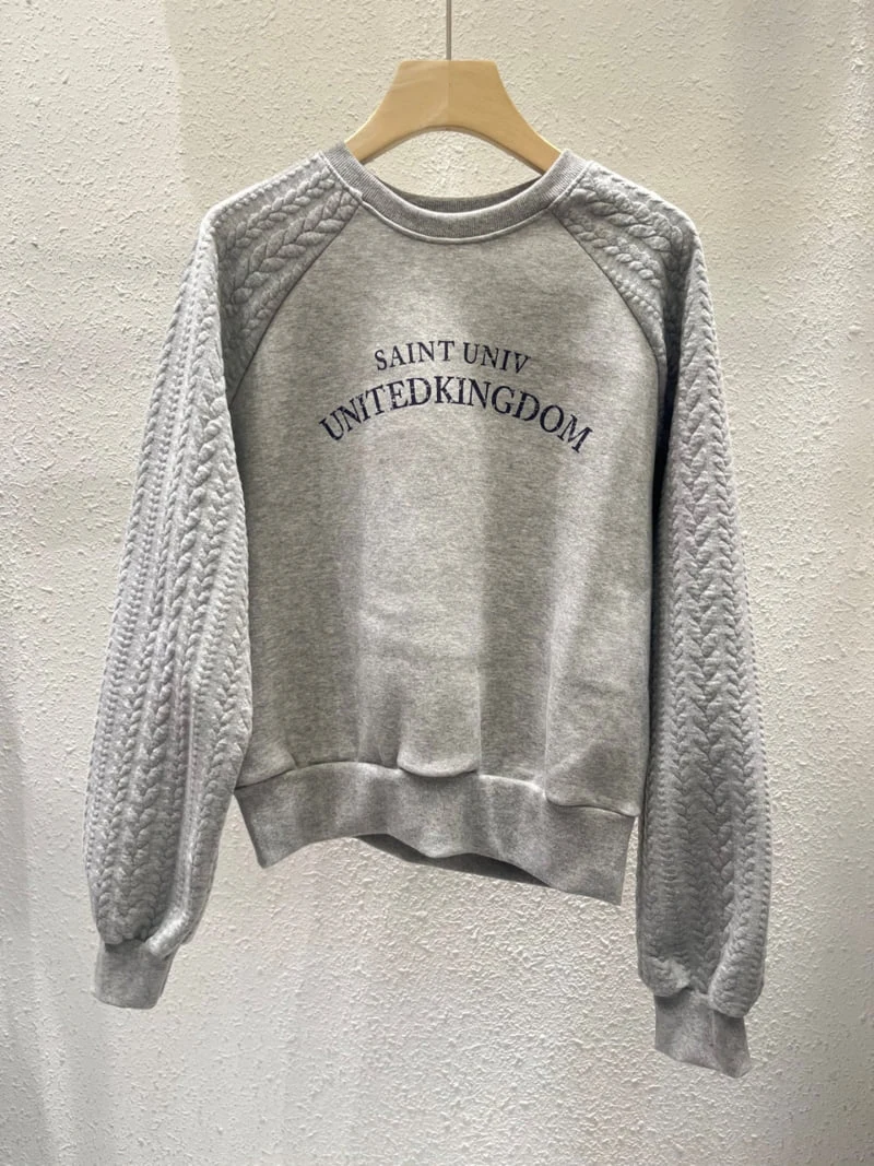 Another Plan - Korean Women Fashion - #momslook - Cable Knit Grand Sweatshirt - 6