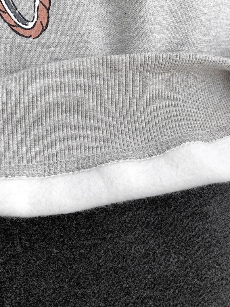 Another Plan - Korean Women Fashion - #momslook - Together Fleece Sweatshirt - 8