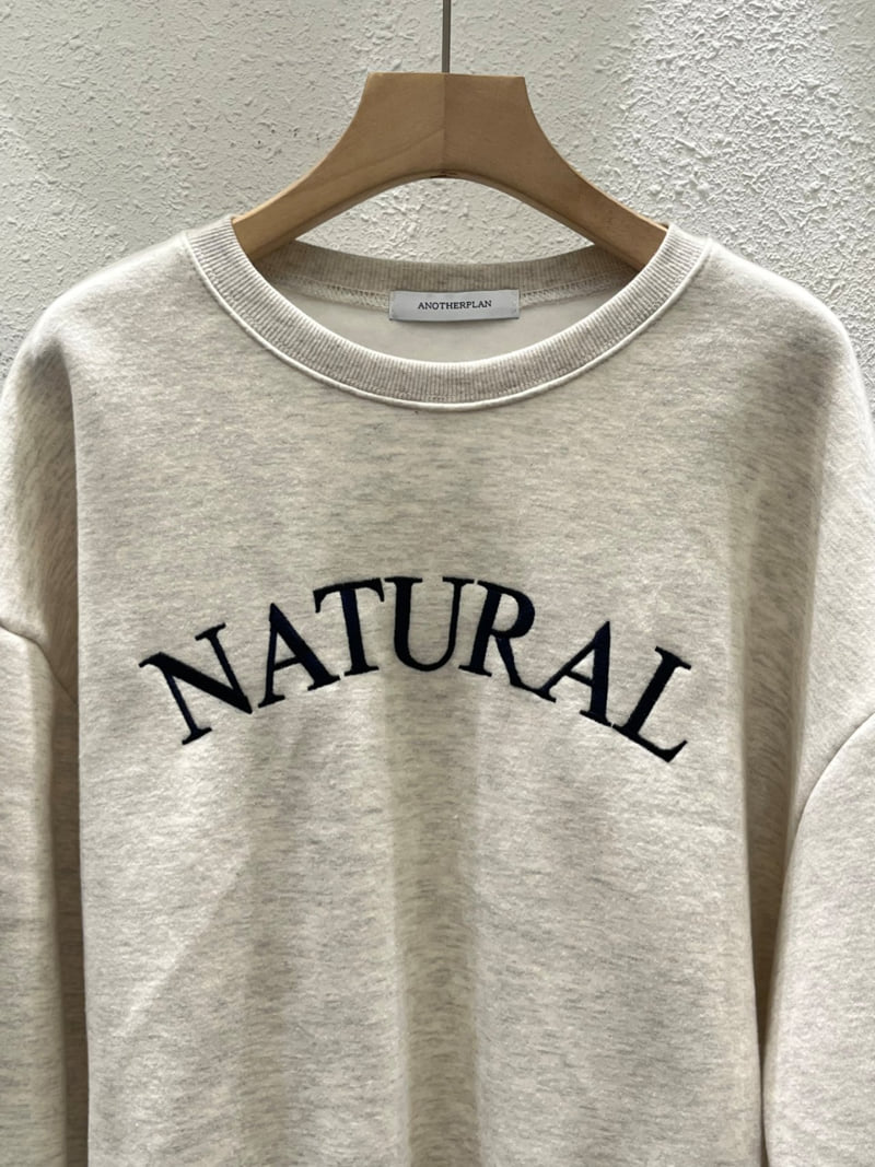 Another Plan - Korean Women Fashion - #restrostyle - Nature Soft Fleece Sweatshirt - 2