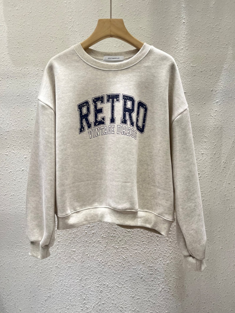 Another Plan - Korean Women Fashion - #thatsdarling - Retro Fleece Sweatshirt