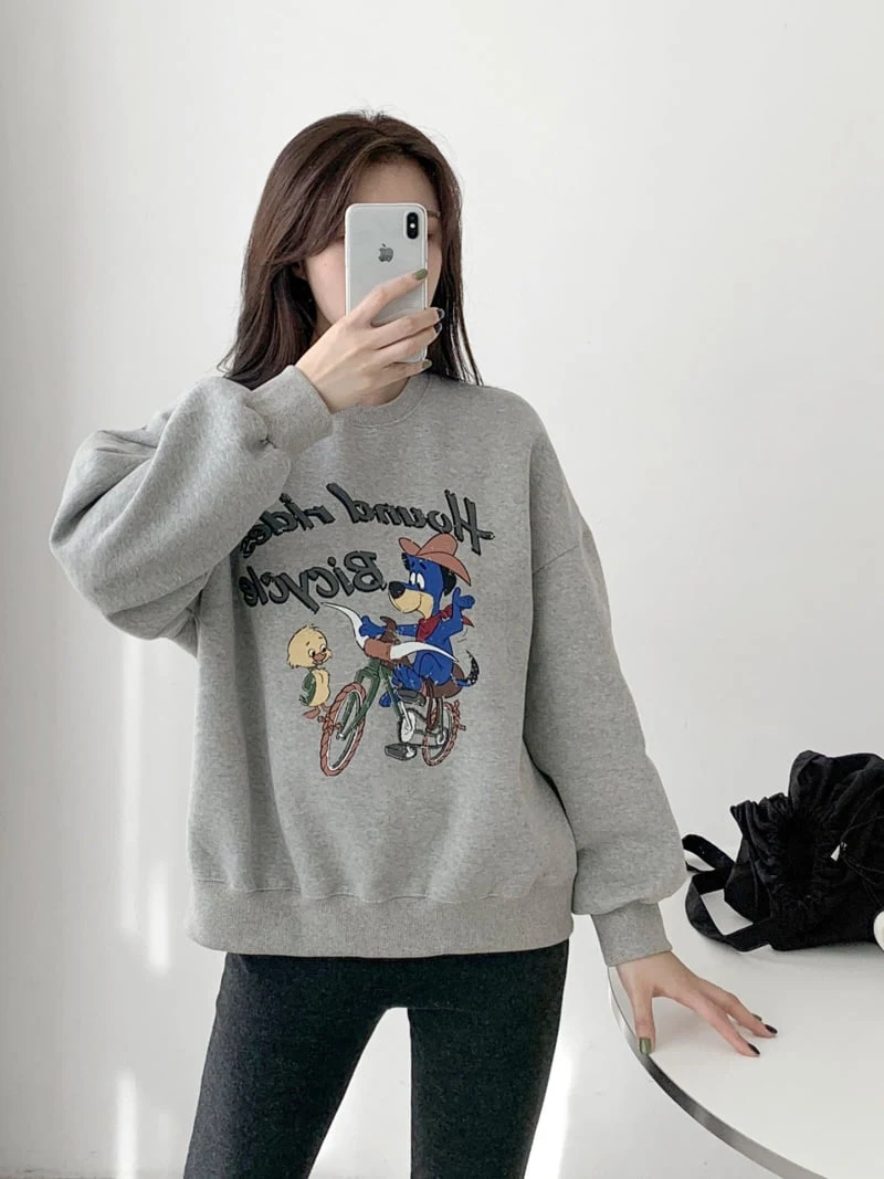 Another Plan - Korean Women Fashion - #thatsdarling - Together Fleece Sweatshirt - 2