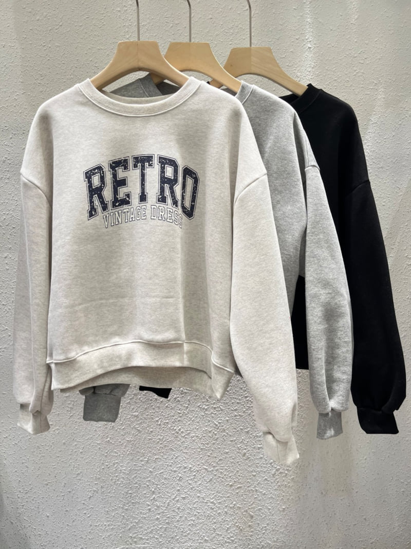 Another Plan - Korean Women Fashion - #womensfashion - Retro Fleece Sweatshirt - 12