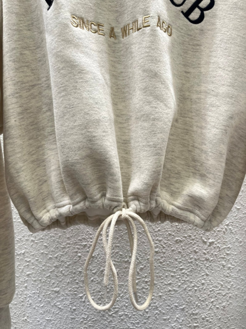 Another Plan - Korean Women Fashion - #momslook - Paris Embroidery Soft Fleece Sweatshirt - 4