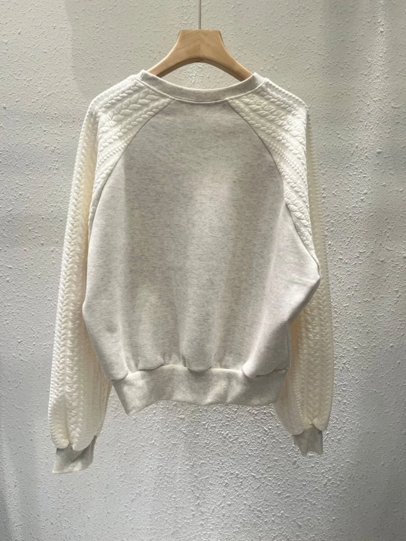 Another Plan - Korean Women Fashion - #womensfashion - Cable Knit Grand Sweatshirt - 5