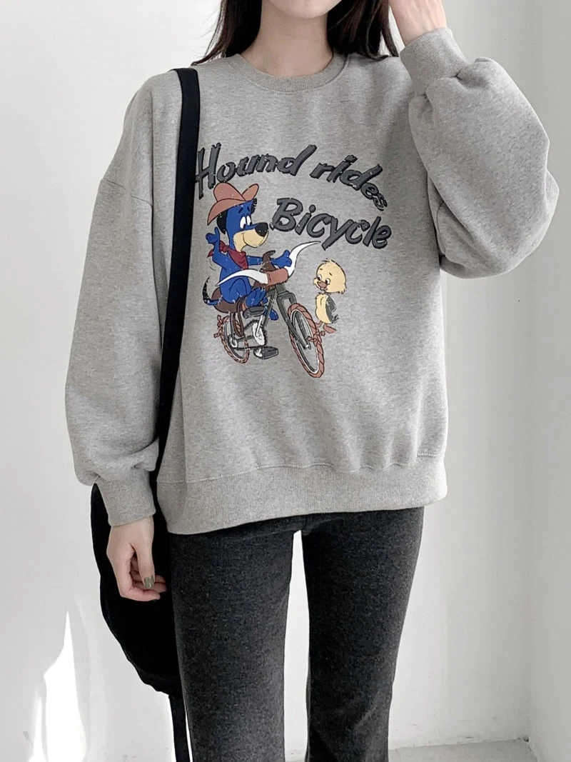 Another Plan - Korean Women Fashion - #womensfashion - Together Fleece Sweatshirt - 9