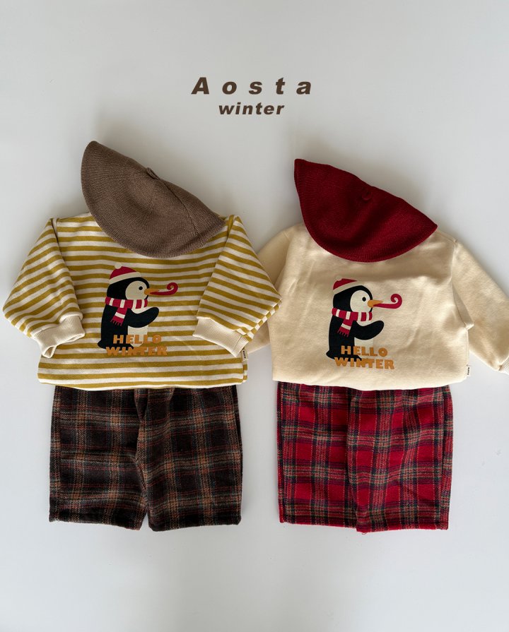 Aosta - Korean Baby Fashion - #babyboutique - Check Pants - 7