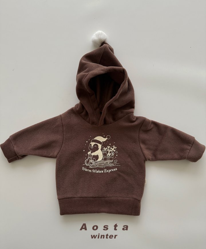 Aosta - Korean Baby Fashion - #babyboutique - Winter Penguin Hoodie - 3