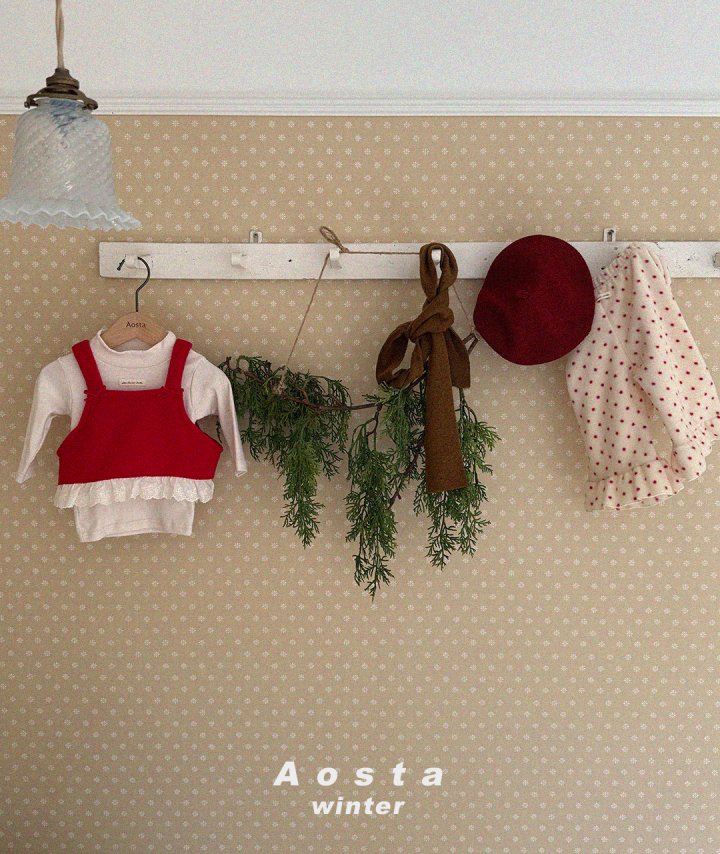 Aosta - Korean Baby Fashion - #babyboutique - Winter Ribbon Vest - 10
