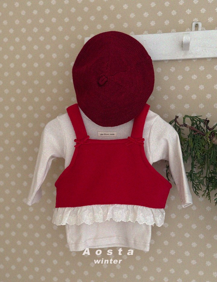 Aosta - Korean Baby Fashion - #babyboutique - Winter Ribbon Vest - 11