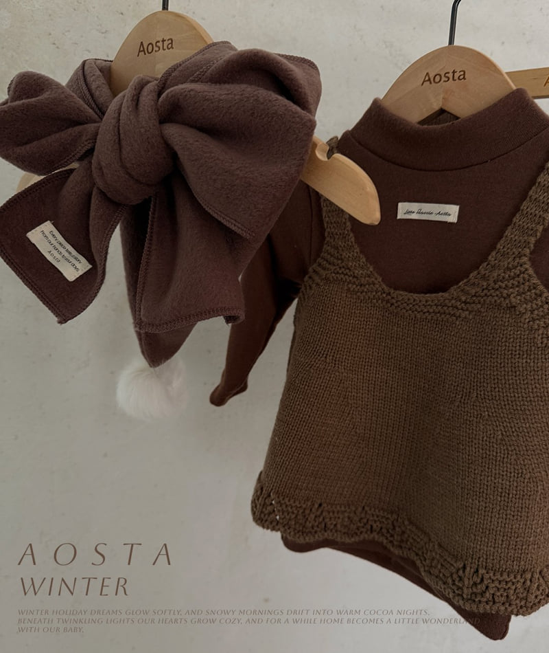 Aosta - Korean Baby Fashion - #babyboutique - Winter Cone Muffler - 7