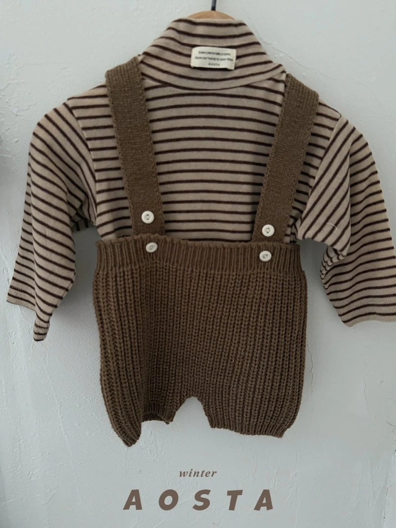 Aosta - Korean Baby Fashion - #babyboutique - Wool Turtleneck Tee - 6