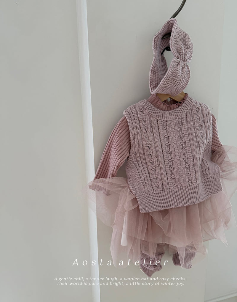 Aosta - Korean Baby Fashion - #babyboutique - Knit Vest - 9