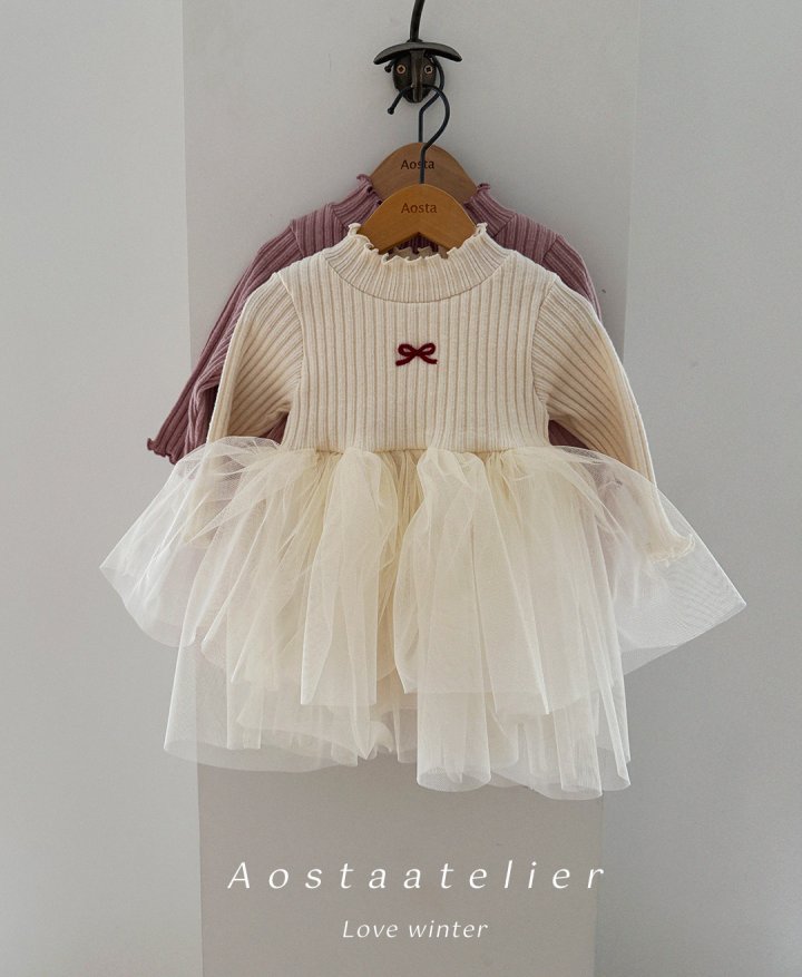 Aosta - Korean Baby Fashion - #babyboutique - Camellia One-piece