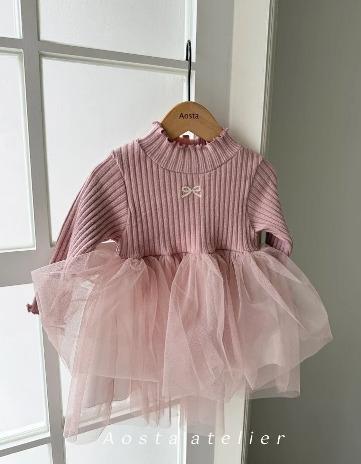 Aosta - Korean Baby Fashion - #babyboutique - Camellia One-piece - 2