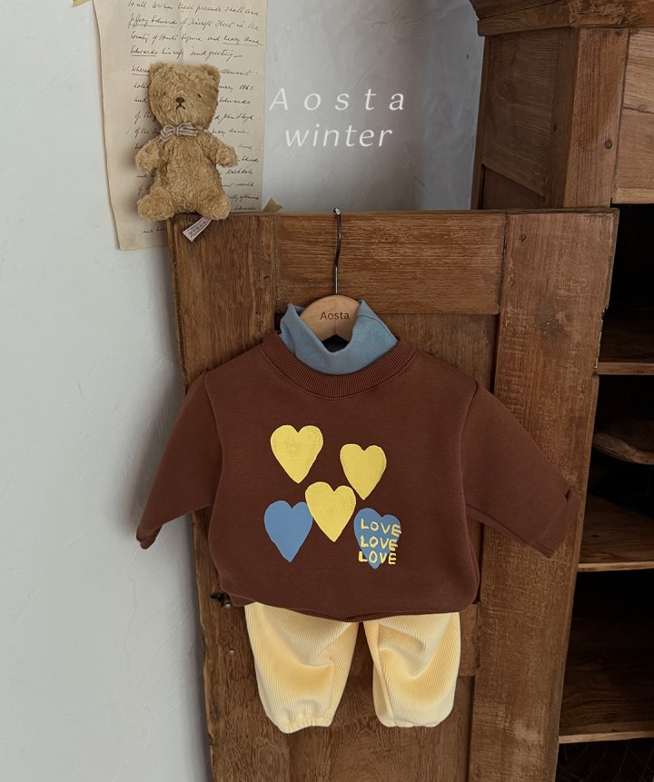 Aosta - Korean Baby Fashion - #babyboutiqueclothing - Heart Sweatshirt - 10