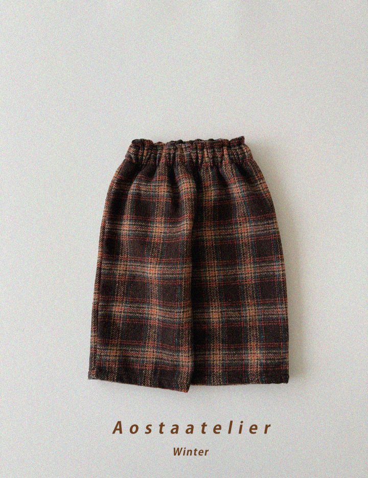 Aosta - Korean Baby Fashion - #babyboutiqueclothing - Check Pants - 8
