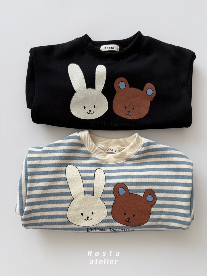 Aosta - Korean Baby Fashion - #babyboutiqueclothing - Bear Toto Sweatshirt