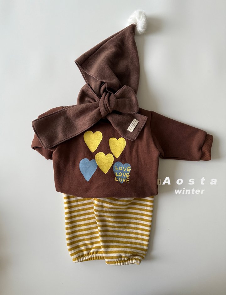 Aosta - Korean Baby Fashion - #babyclothing - Heart Sweatshirt - 11