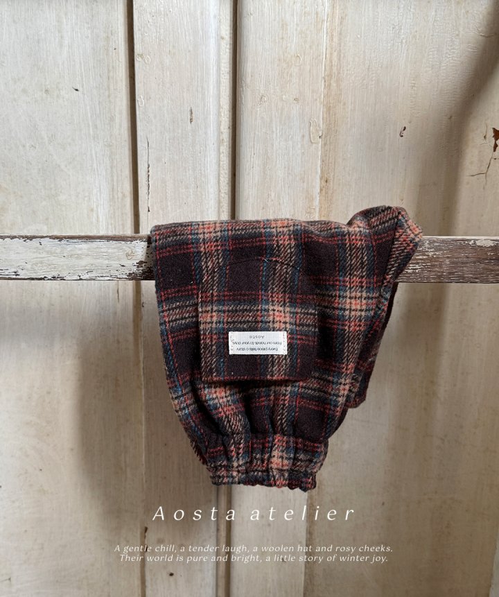 Aosta - Korean Baby Fashion - #babyclothing - Check Pants - 9