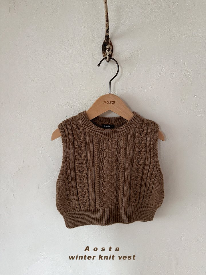 Aosta - Korean Baby Fashion - #babyclothing - Knit Vest - 12