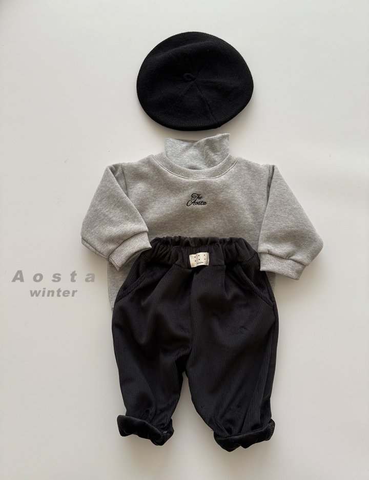 Aosta - Korean Baby Fashion - #babyclothing - Fake Turtleneck - 4