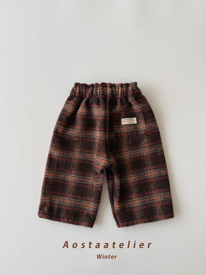 Aosta - Korean Baby Fashion - #babyfashion - Check Pants - 10