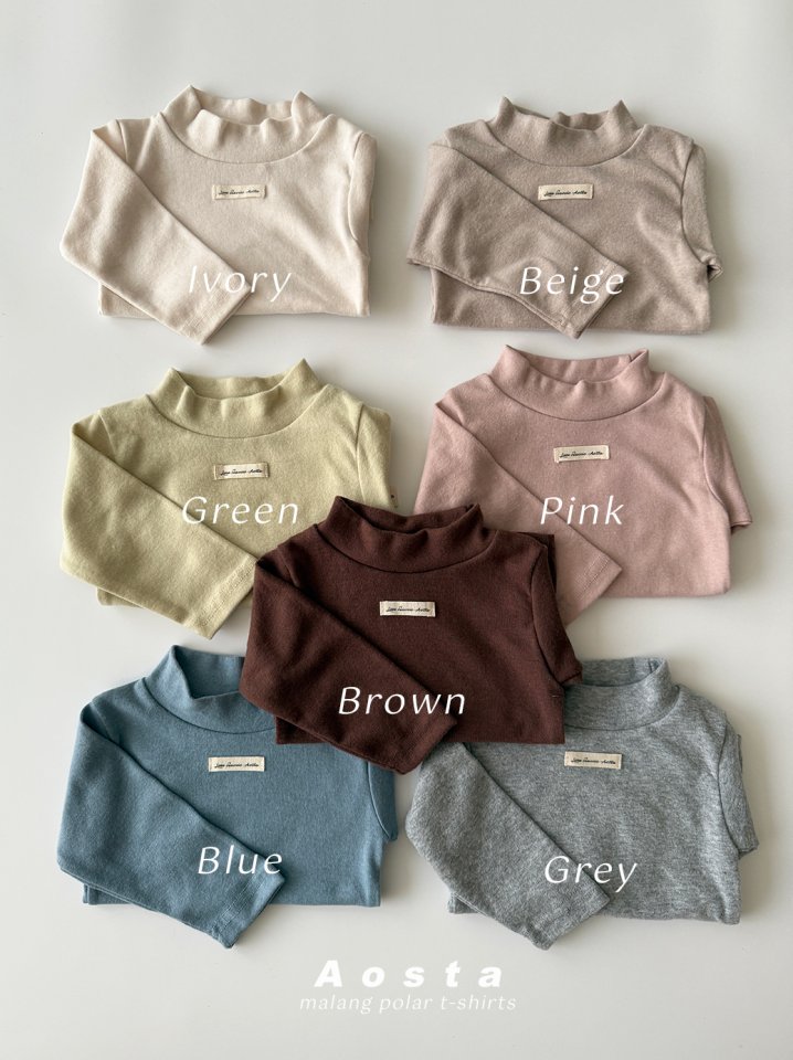 Aosta - Korean Baby Fashion - #babyfashion - Soft Turtleneck Tee - 3