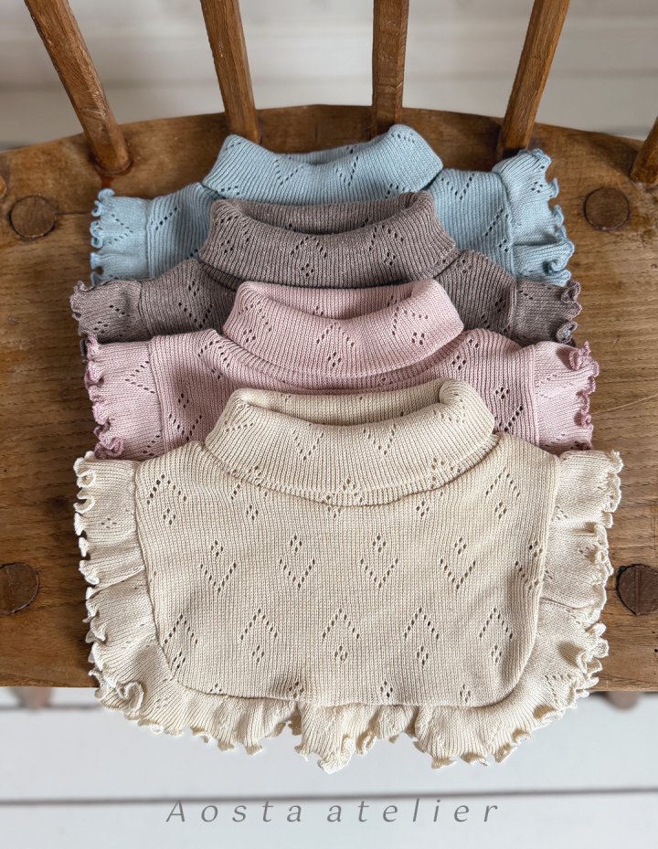 Aosta - Korean Baby Fashion - #babyfashion - L'été Frill Turtleneck