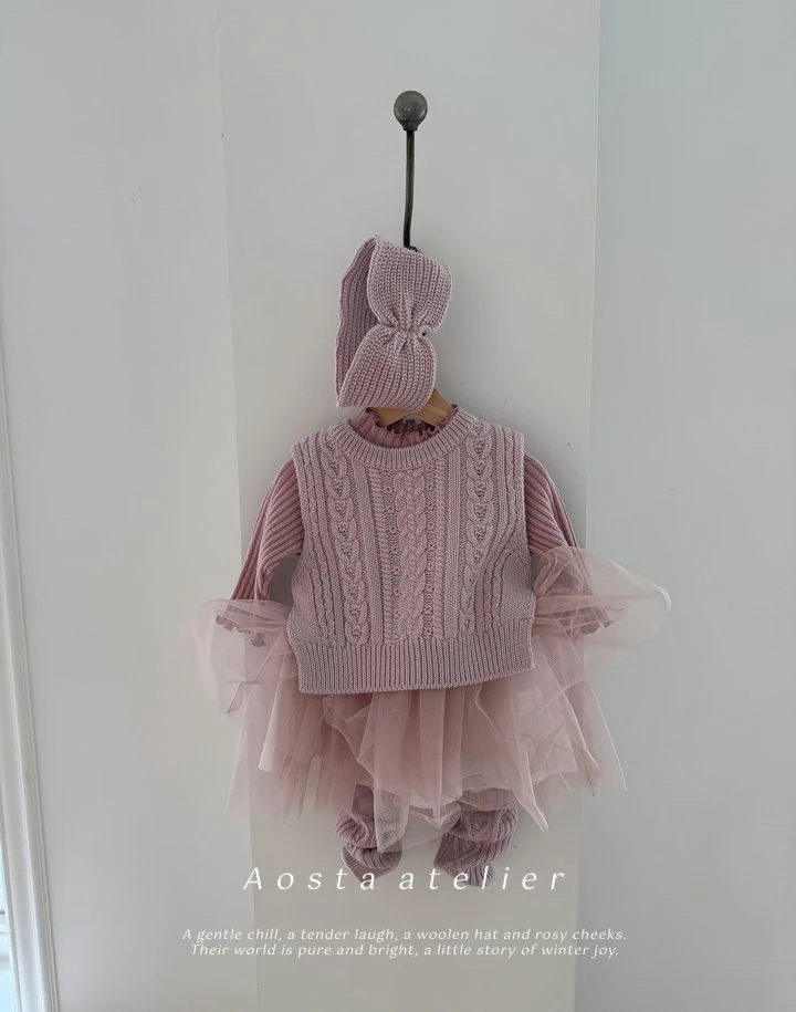 Aosta - Korean Baby Fashion - #babyfashion - Camellia One-piece - 5